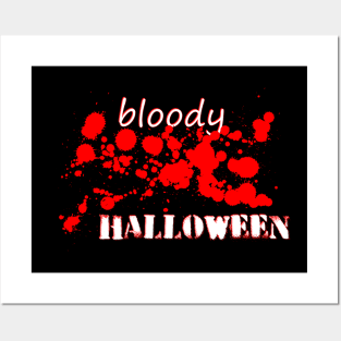 Bloody halloween Posters and Art